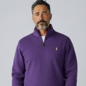 POLO Ralph Lauren Purple Quarter-Zip Pullover